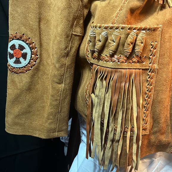 Classyak Western fringe coat for men size XXL - Picture 2 of 4